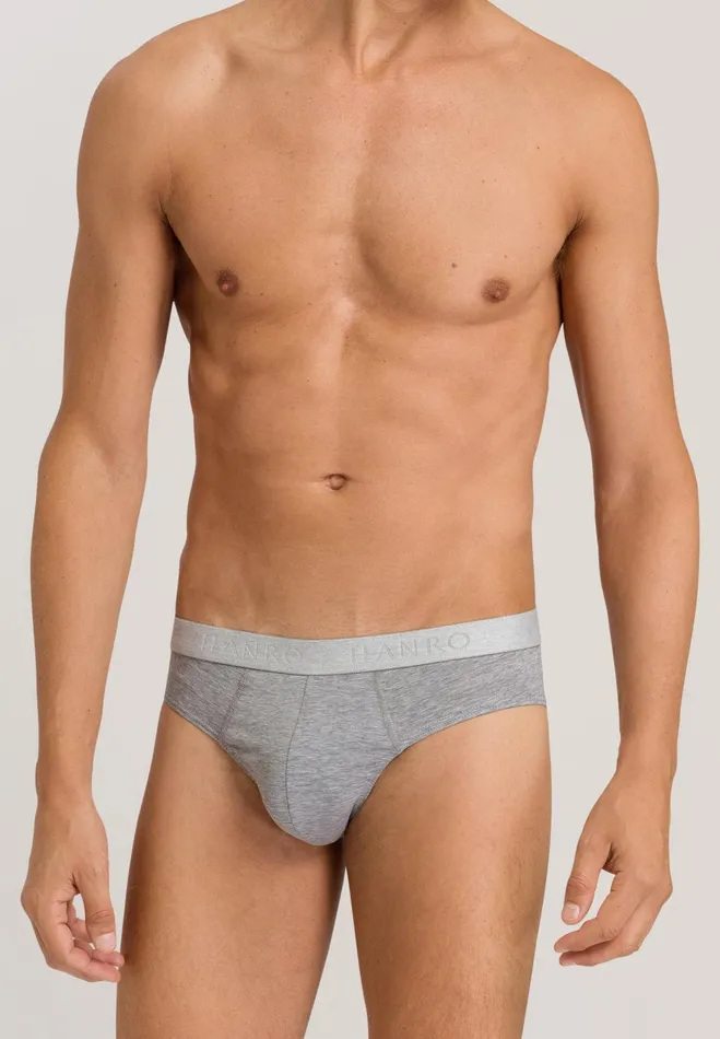 2Pack Cotton Briefs Light Melange Men HANRO Multipacks