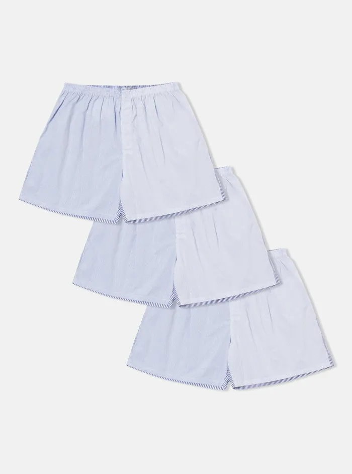 3 Pack Boxer Short In Blue Classic Mix Men Universal Works Underwear