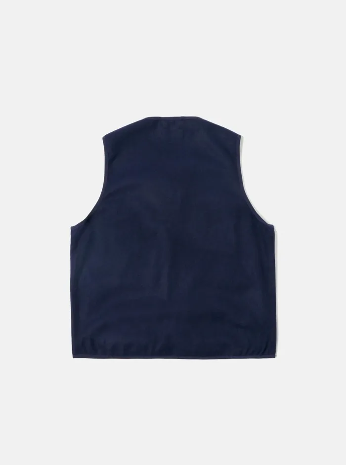 4 Pocket Gilet In Navy Melton Men Universal Works Waistcoats and Gilets
