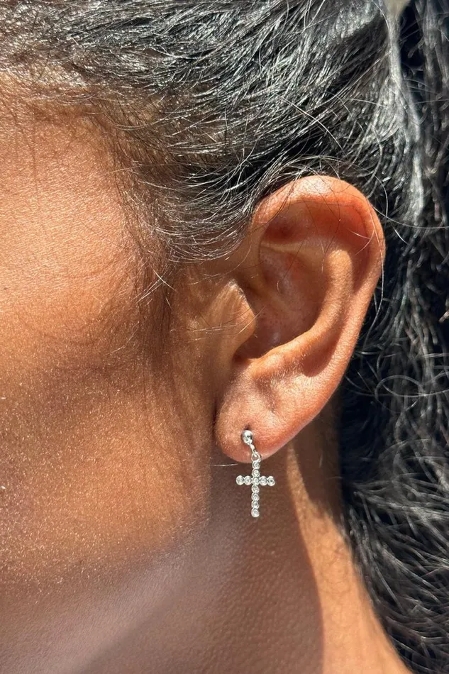 Accessories Dangling Cross Earrings Brandy Melville JEWELRY