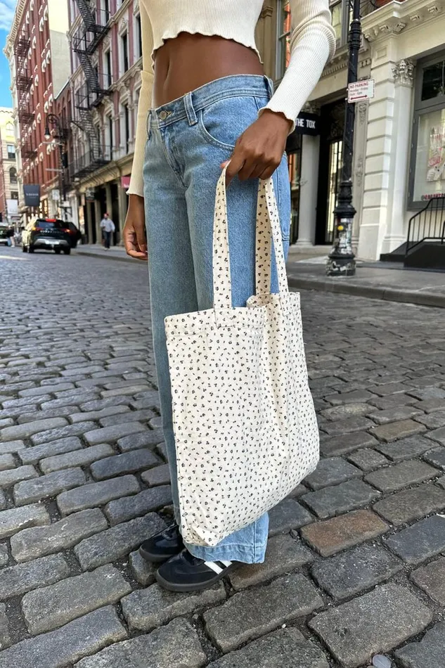 Accessories Floral Tote Bag Brandy Melville BAGS and BACKPACKS