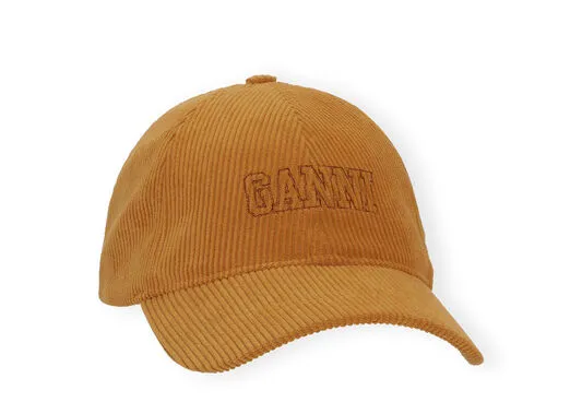 Accessories GANNI Hats Sand Corduroy Cap Hat Sand
