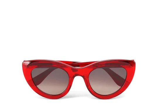 Accessories GANNI Sunglasses Cat Eye Sunglasses High Risk Red