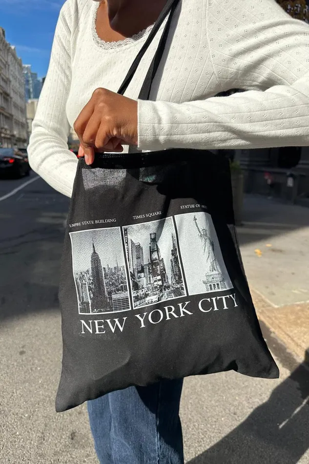 Accessories NYC Landmark Tote Bag Brandy Melville BAGS and BACKPACKS