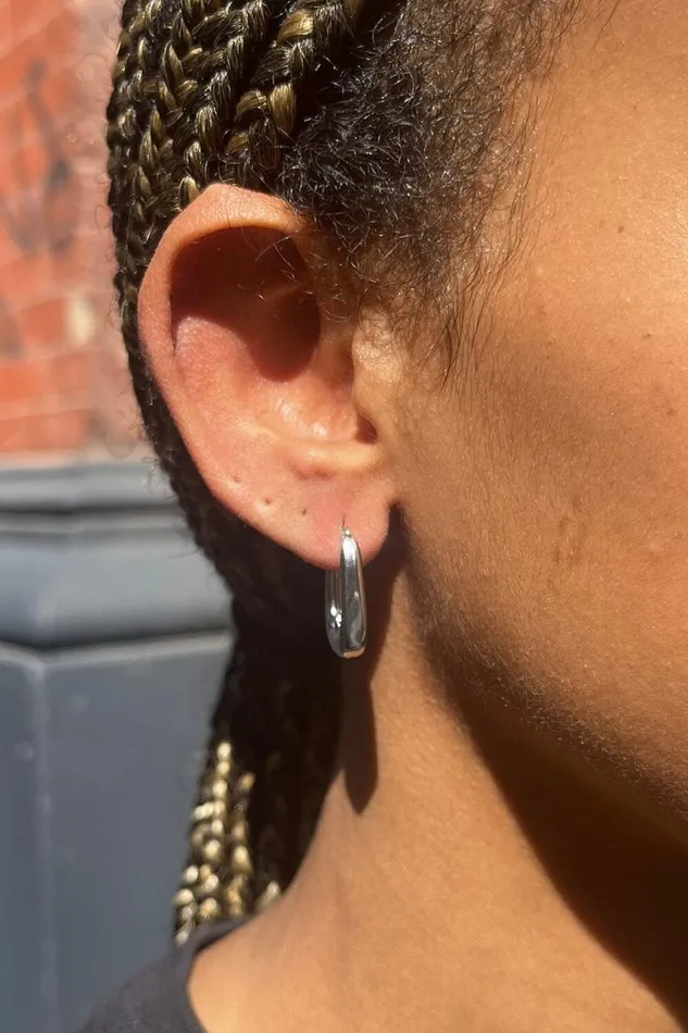 Accessories Rectangle Hoop Earrings Brandy Melville JEWELRY