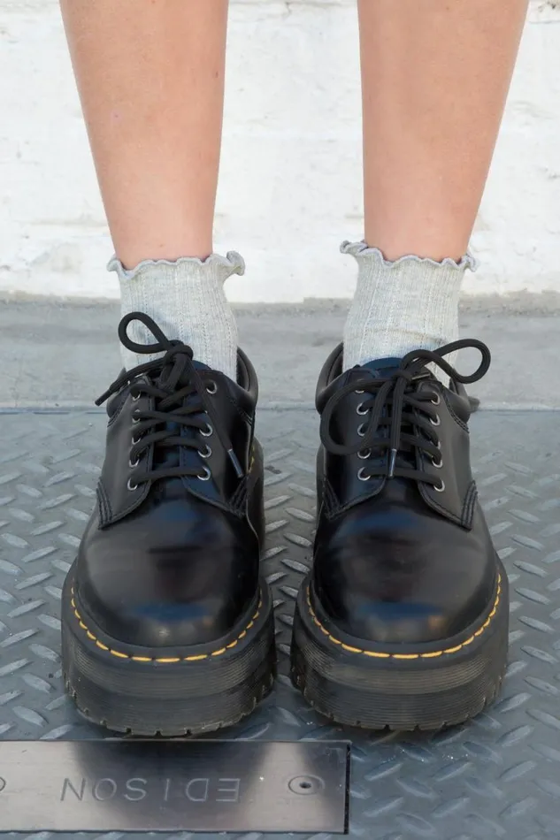 Accessories Ruffle Ribbed Socks Brandy Melville SOCKS