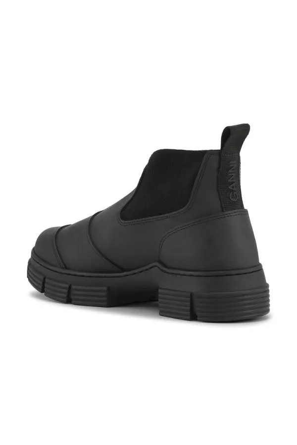 AccessoriesShoes GANNI Boots Rubber Crop City Boots Black AccessoriesShoes GANNI Boots Rubber Crop City Boots Black