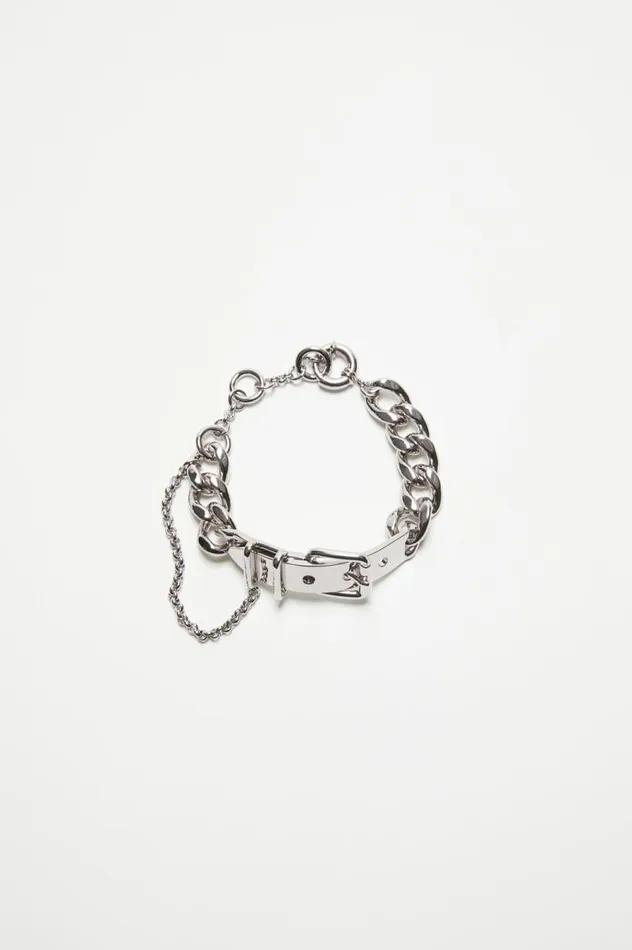 Acne Studios Buckle Chain Bracelet Silver Women Jewellery