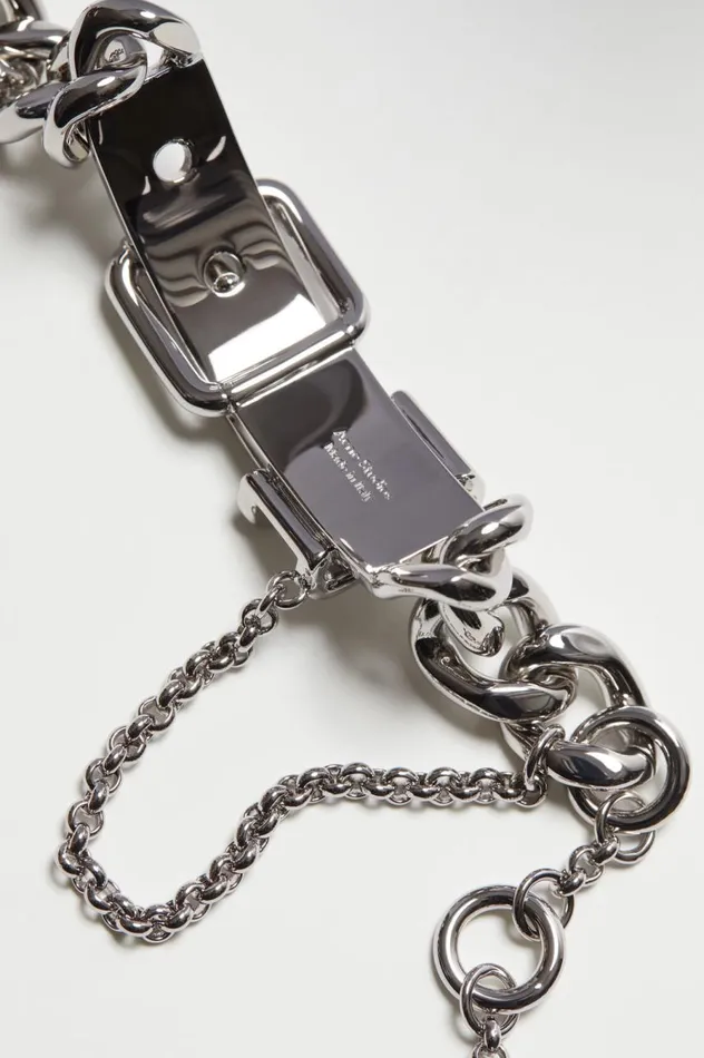 Acne Studios Buckle Chain Bracelet Silver Women Jewellery