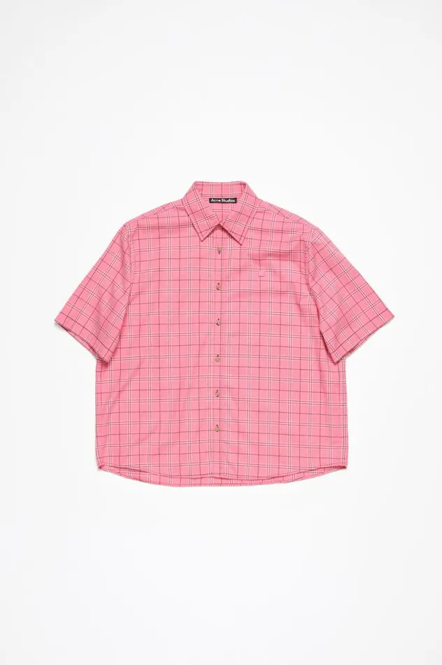 Acne Studios Buttonup Shirt Tango Pink Men Shirts