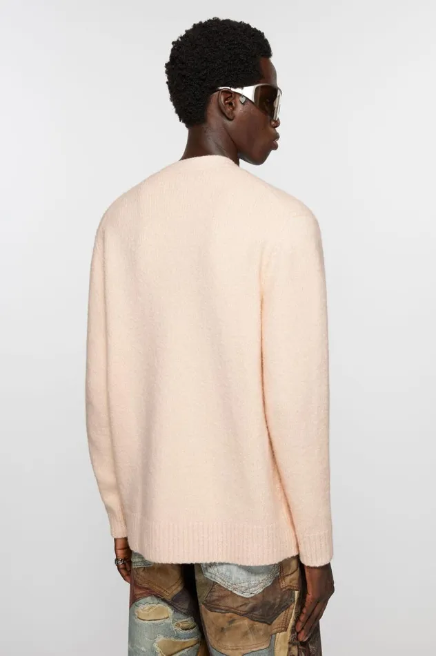 Acne Studios Cardigan Wool Blend Light Pink Men Knitwear