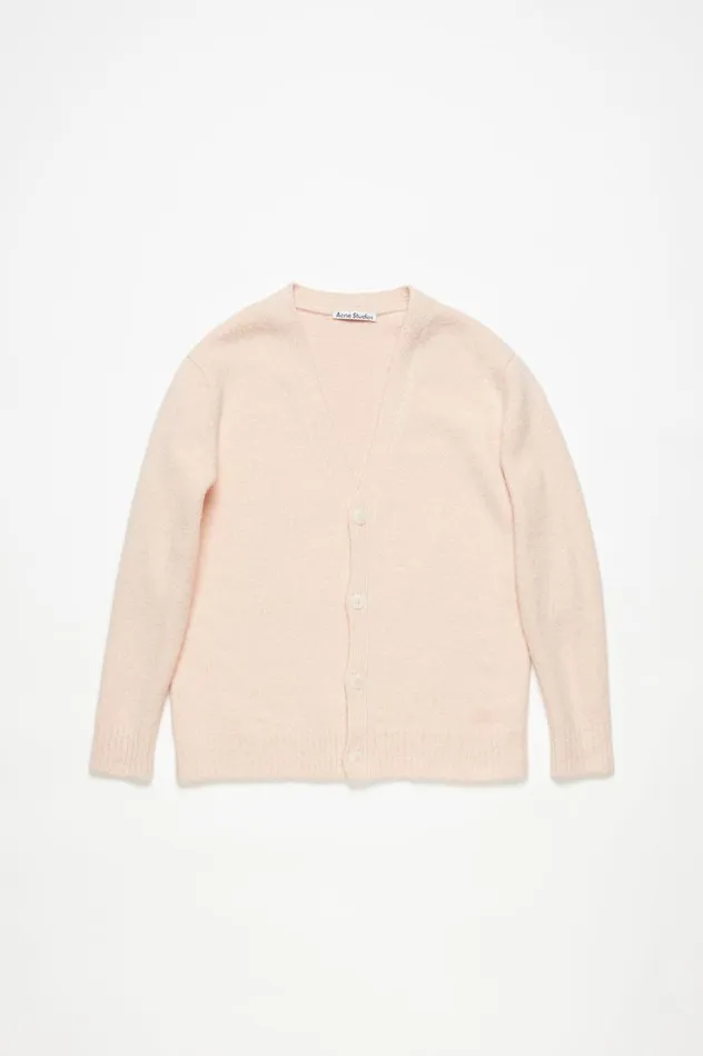 Acne Studios Cardigan Wool Blend Light Pink Men Knitwear