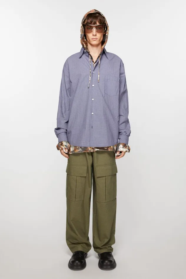 Acne Studios Cargo Trousers Olive Green Men Trousers