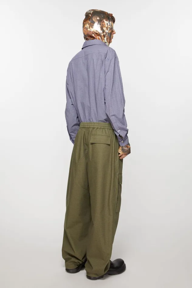 Acne Studios Cargo Trousers Olive Green Men Trousers