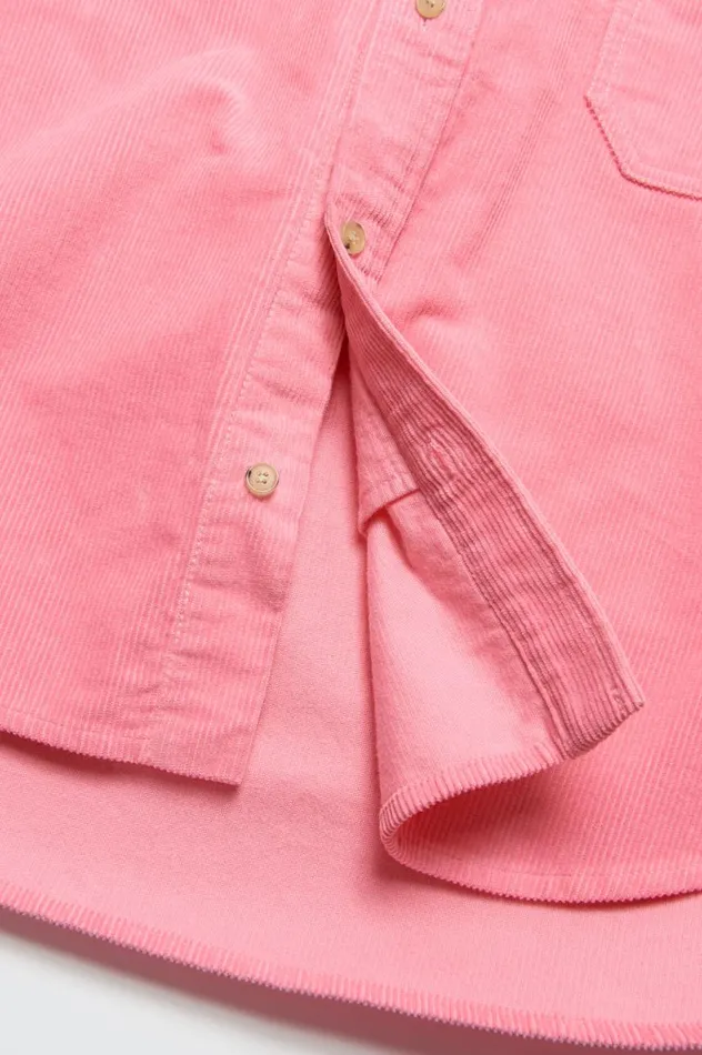Acne Studios Corduroy Overshirt Tango Pink Men Outerwear