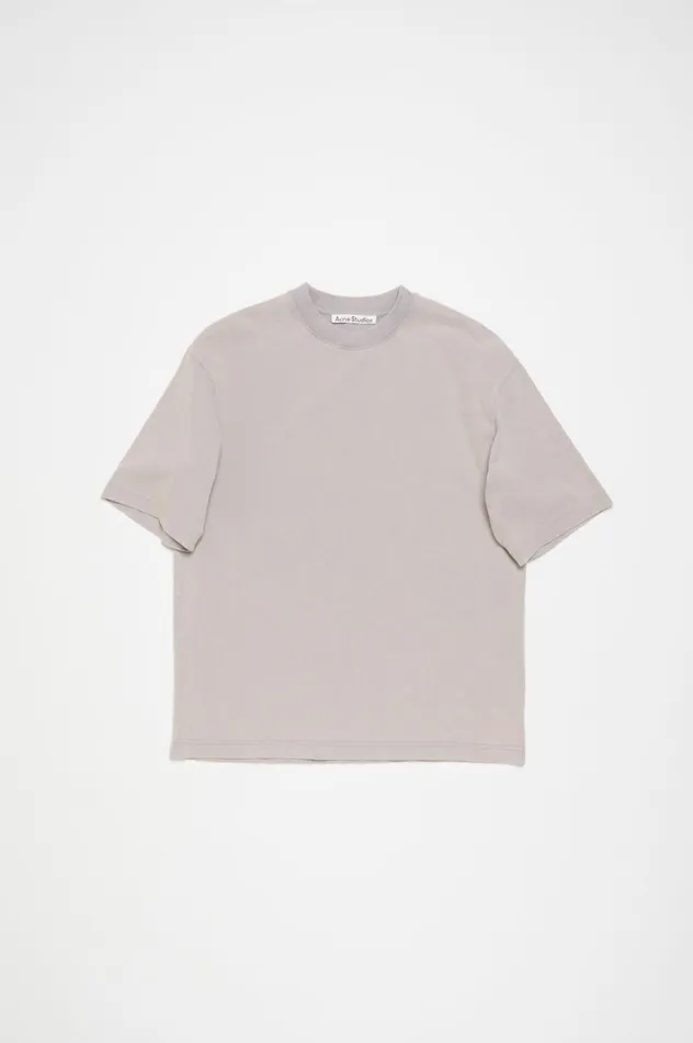 Acne Studios Crew Neck Tshirt 8211 Relaxed Unisex Fit Dusty Purple Men Tshirts