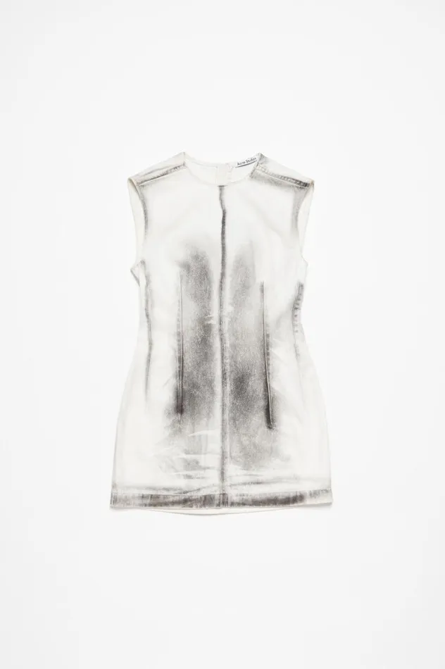 Acne Studios Denim Dress Whiteblack Women Dresses