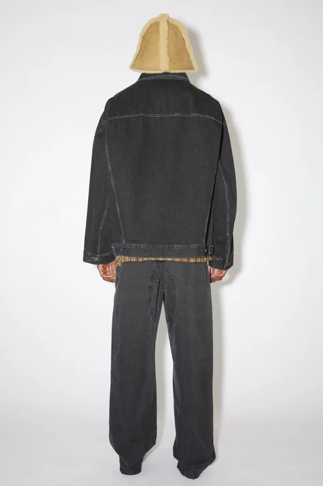 Acne Studios Denim Jacket 8211 Oversized Unisex Fit Black Women Outerwear