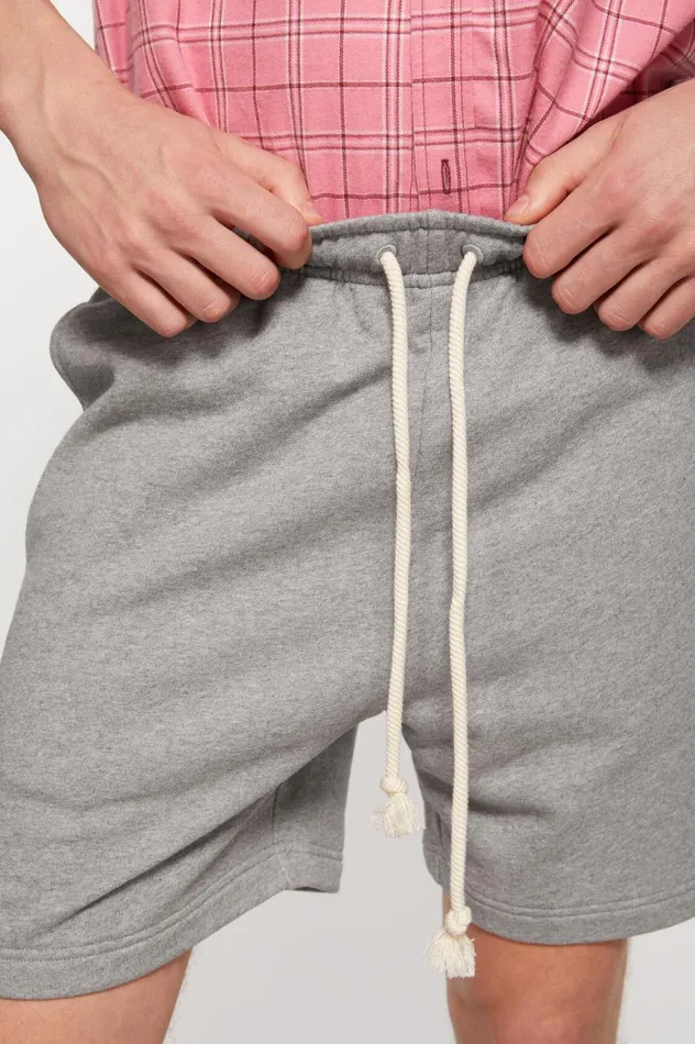 Acne Studios Fleece Shorts Light Grey Melange Men Shorts