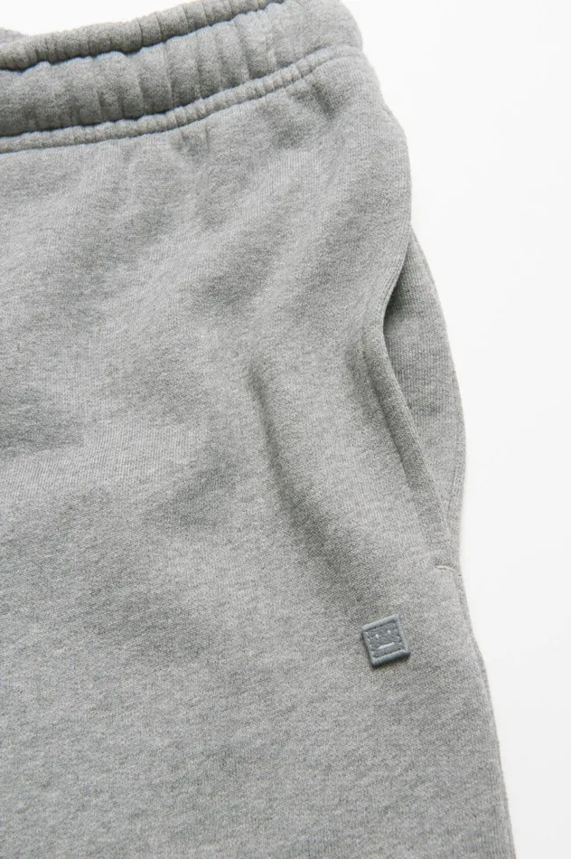 Acne Studios Fleece Shorts Light Grey Melange Men Shorts