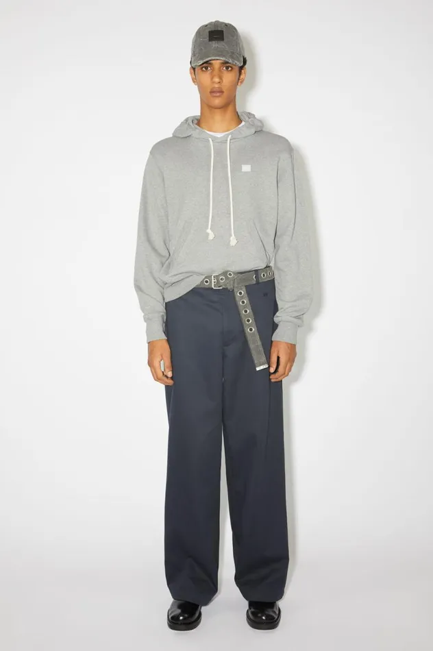 Acne Studios Hooded Sweatshirt 8211 Regular Fit Light Grey Melange Women Sweatshirts