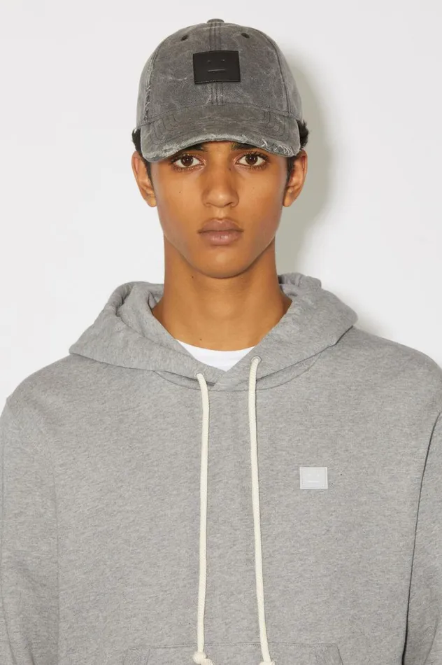 Acne Studios Hooded Sweatshirt 8211 Regular Fit Light Grey Melange Women Sweatshirts