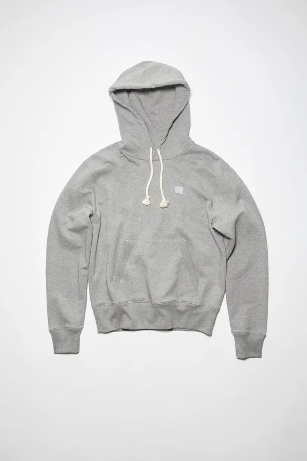 Acne Studios Hooded Sweatshirt 8211 Regular Fit Light Grey Melange Women Sweatshirts