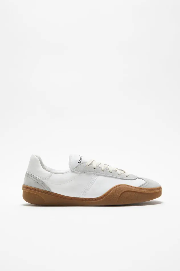 Acne Studios Laceup Sneakers Whitebrown Men Shoes