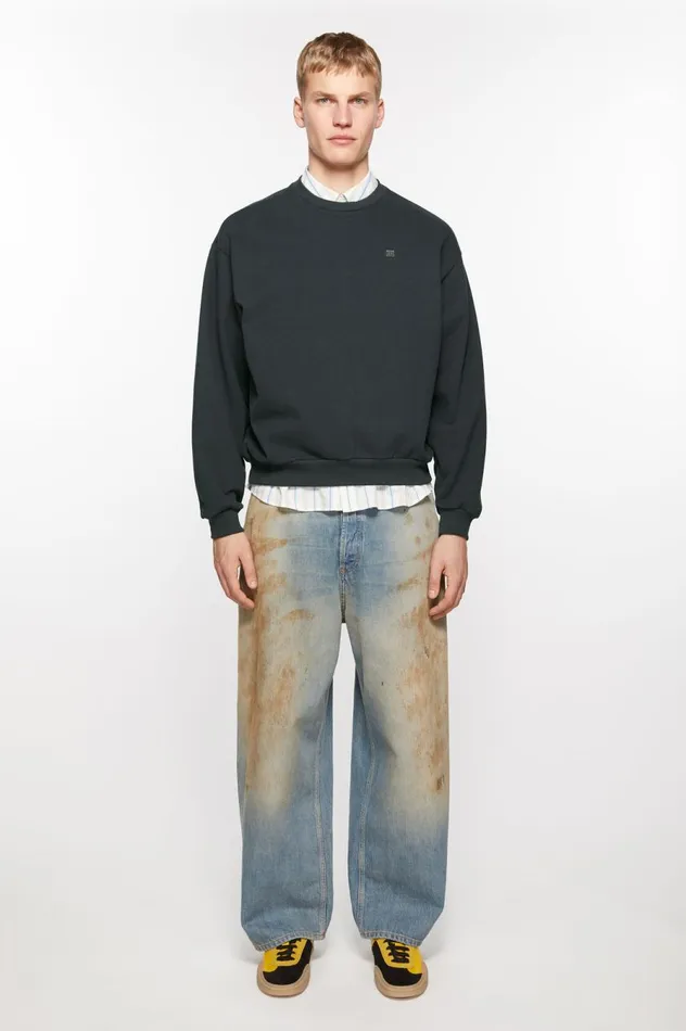 Acne Studios Laceup Sneakers Yellowblack Men Shoes