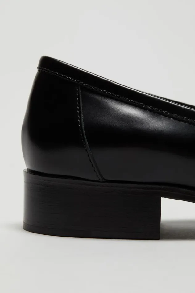 Acne Studios Leather Loafers Black Women Shoes