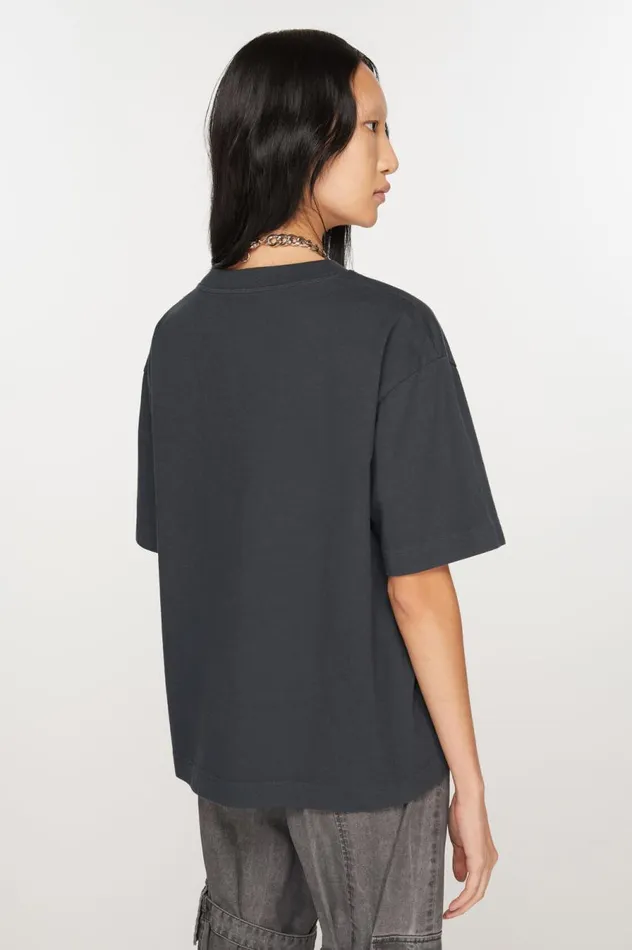 Acne Studios Logo Tshirt Black Women Tshirts