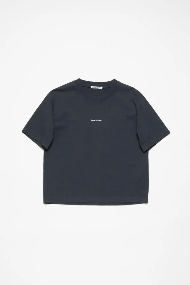 Acne Studios Logo Tshirt Black Women Tshirts