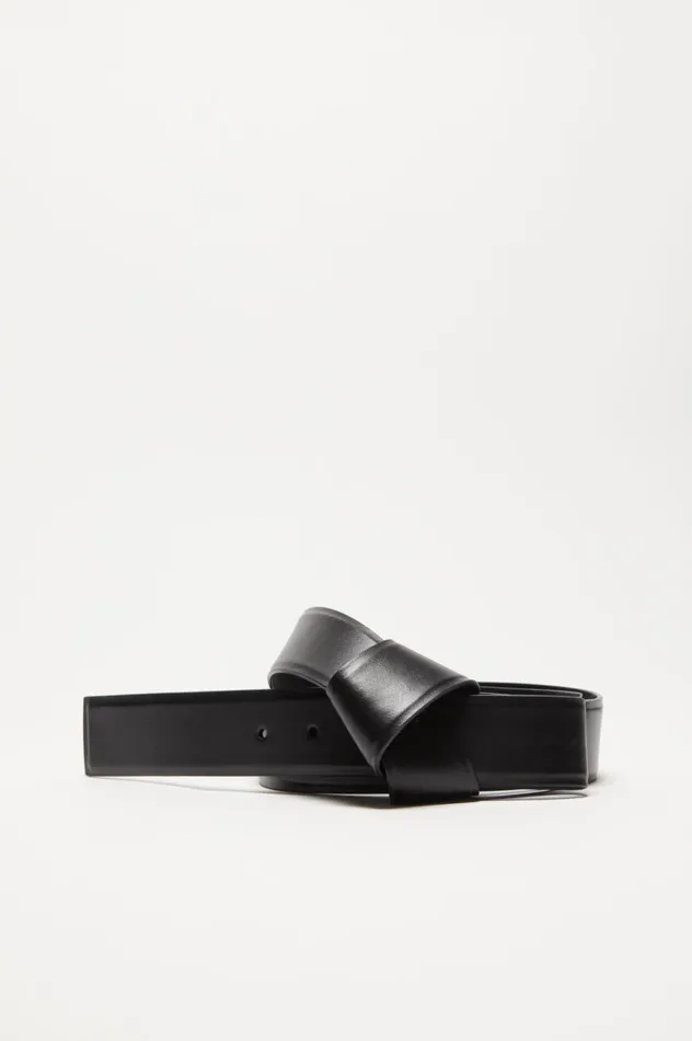 Acne Studios Musubi Leather Belt Black Men Belts