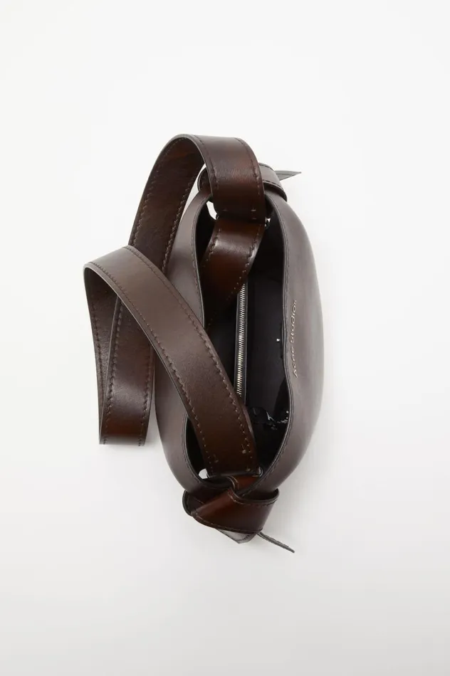 Acne Studios Musubi Mini Shoulder Bag Dark Brown Women Bags