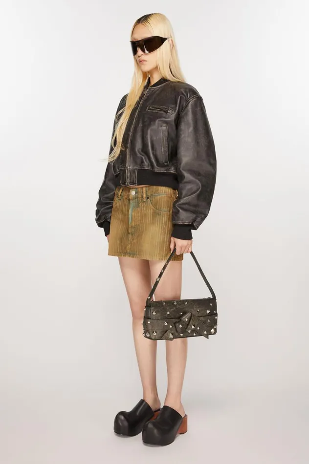 Acne Studios Musubi Shoulder Bag Dark Brown Men Bags