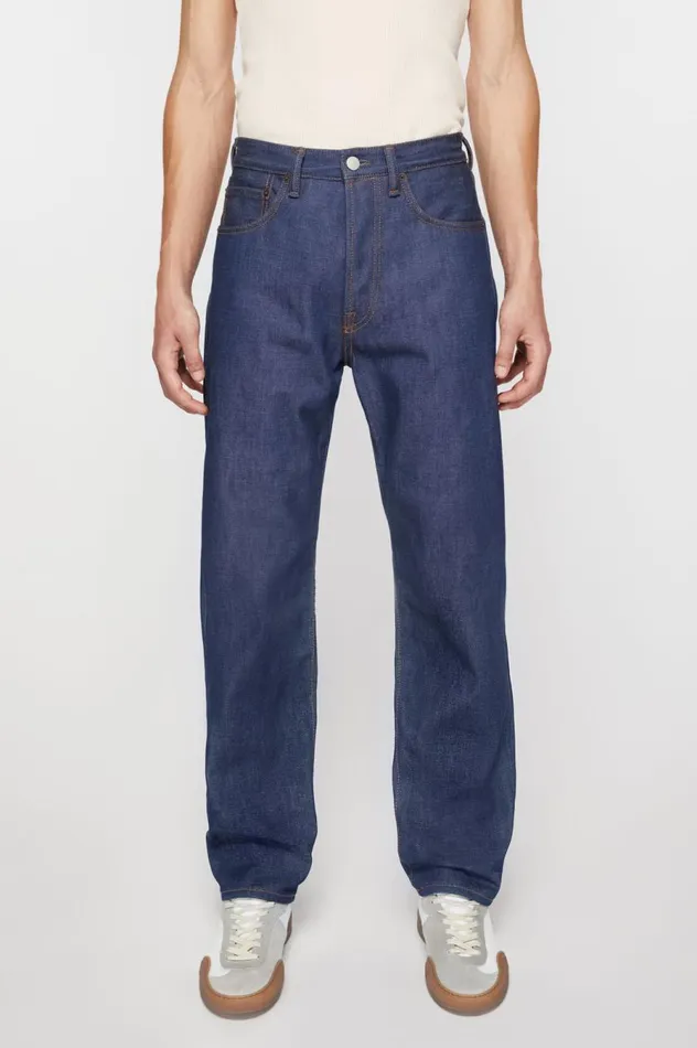Acne Studios Regular Fit Jeans 1996 Indigo Blue Men Jeans