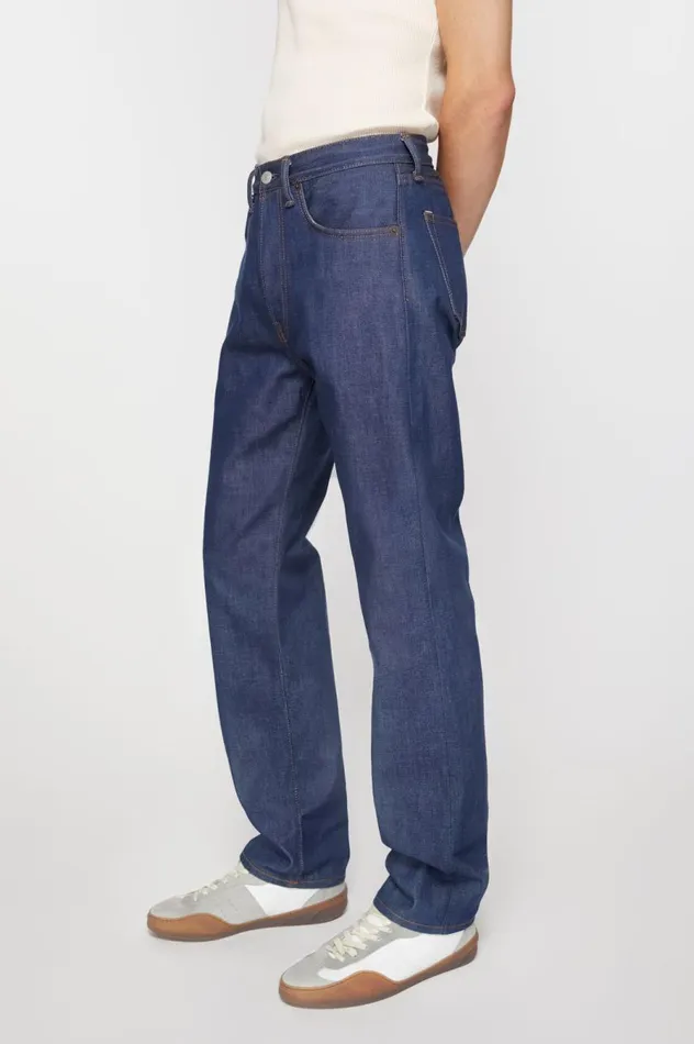 Acne Studios Regular Fit Jeans 1996 Indigo Blue Men Jeans