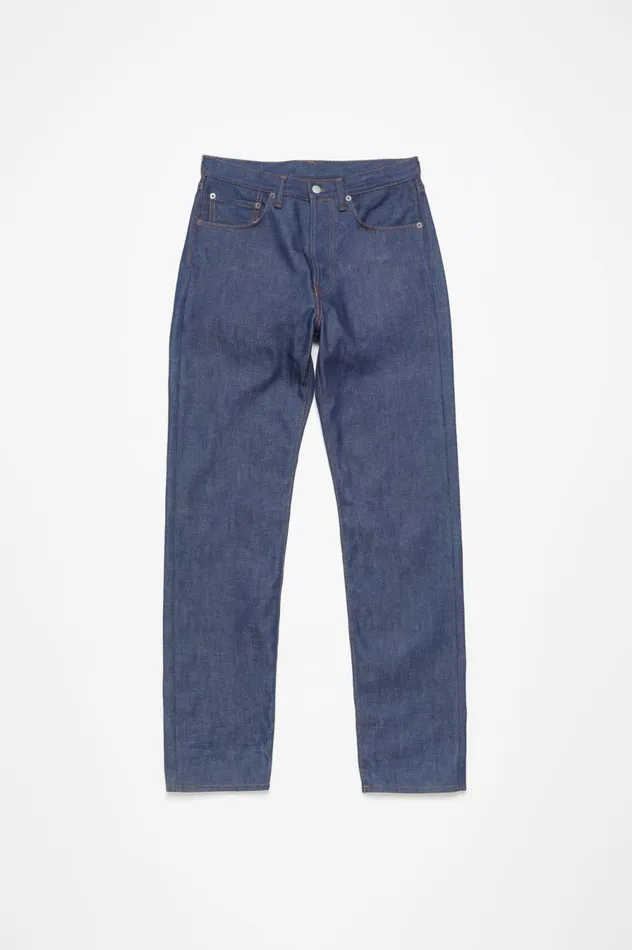 Acne Studios Regular Fit Jeans 1996 Indigo Blue Men Jeans