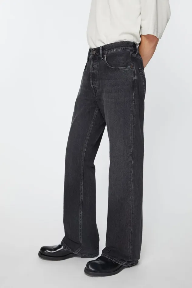 Acne Studios Regular Fit Jeans 8211 1992M Black Men Jeans