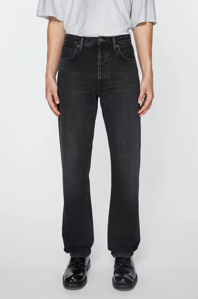 Acne Studios Regular Fit Jeans 8211 1996 Black Men Jeans