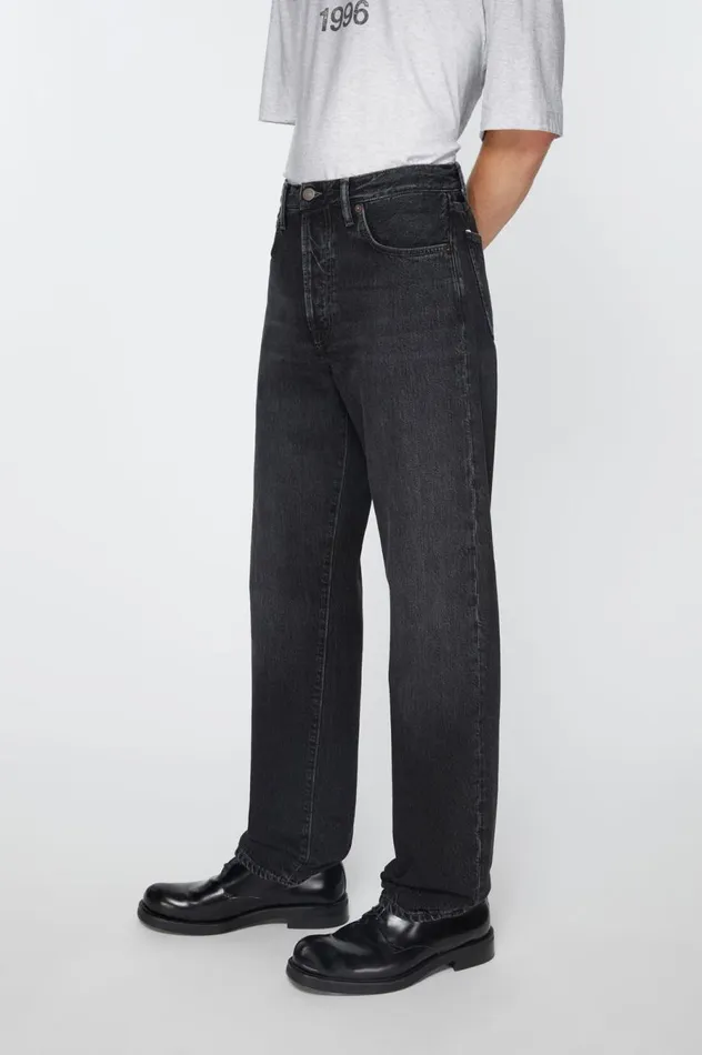 Acne Studios Regular Fit Jeans 8211 1996 Black Men Jeans