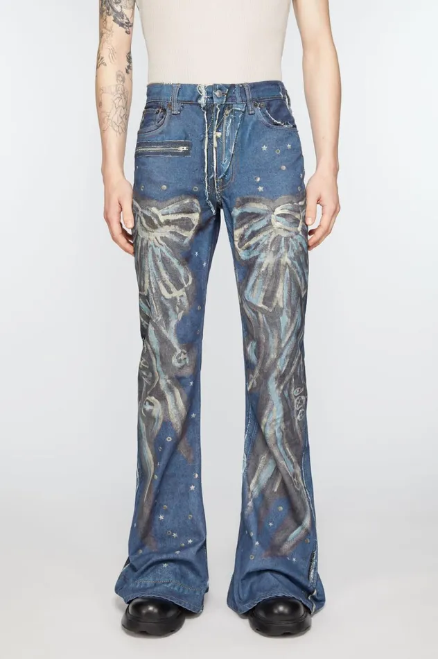 Acne Studios Regular Fit Jeans 8211 2024M Mid Blue Men Trousers