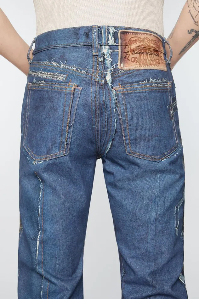 Acne Studios Regular Fit Jeans 8211 2024M Mid Blue Men Trousers