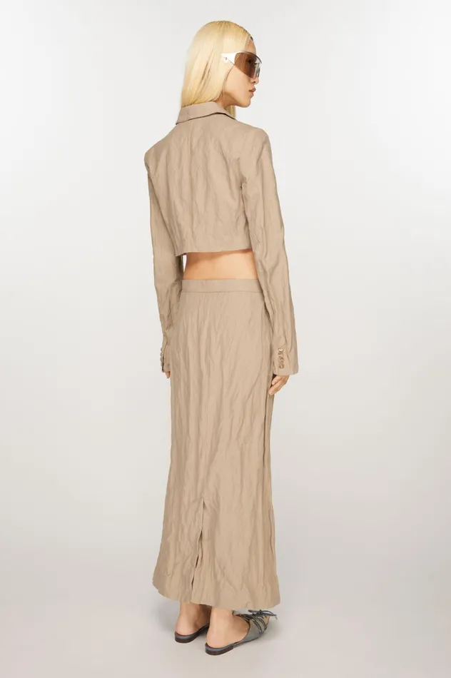 Acne Studios Regular Fit Suit Jacket Cold Beige Women Suit Jackets