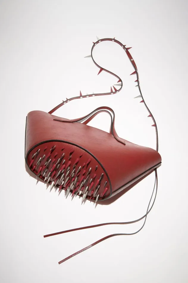 Acne Studios Spike Shoulder Bag Red Men Bags