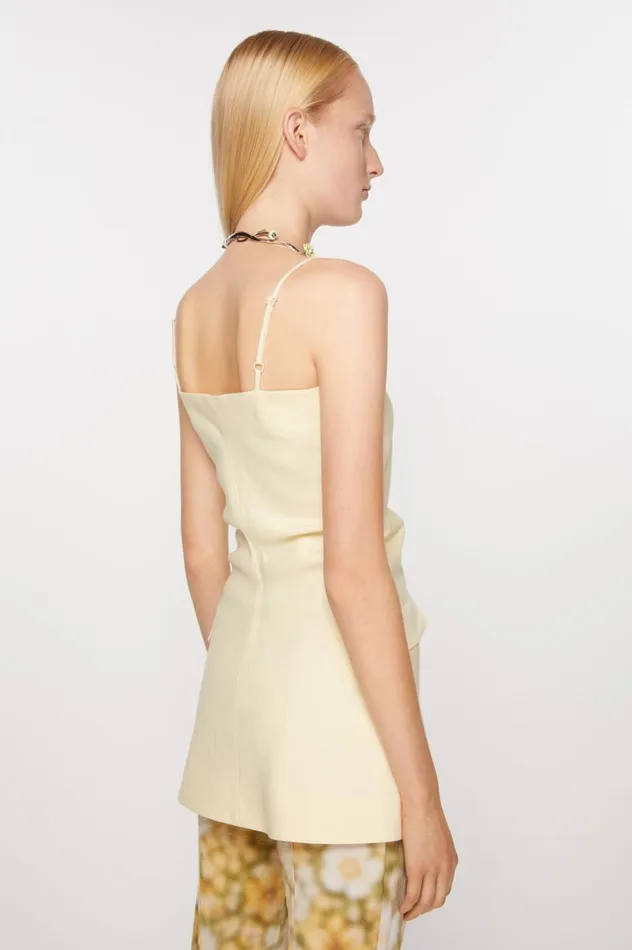 Acne Studios Strap Suit Top Soft Yellow Women Shirts and Blouses