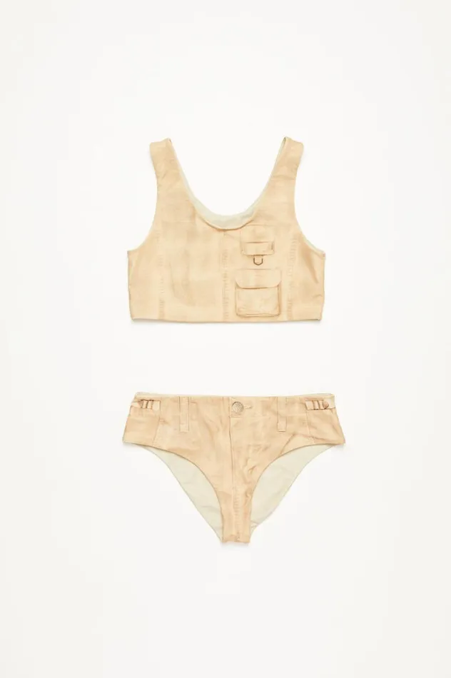Acne Studios Swimwear Set Yellow Women Shorts