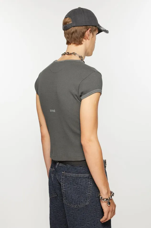 Acne Studios Tshirt 8211 Fitted Unisex Fit Faded Grey Men Tshirts