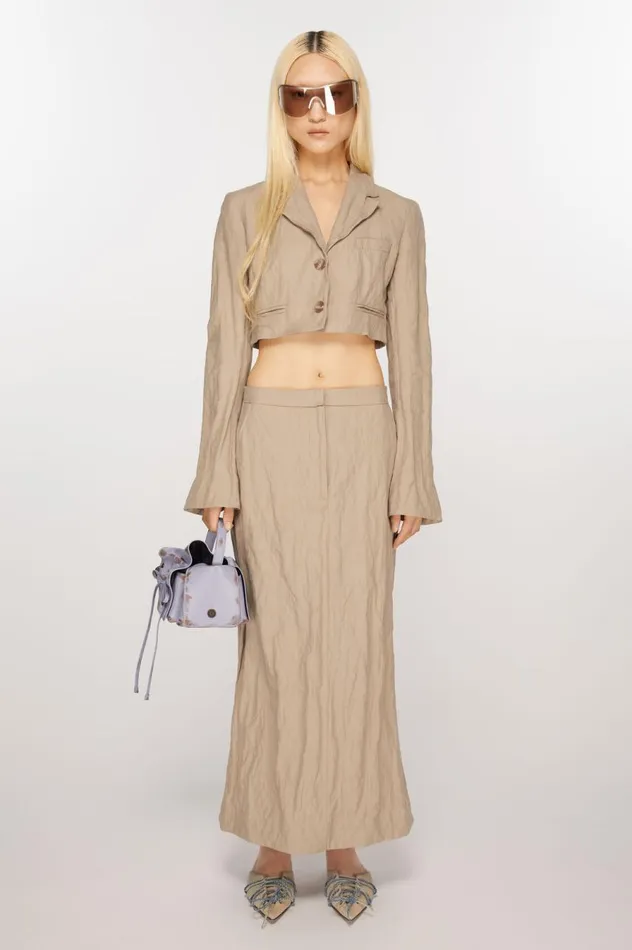 Acne Studios Tailored Skirt Cold Beige Women Skirts