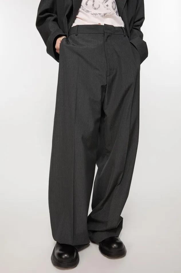 Acne Studios Tailored Trousers Anthracite Grey Men Trousers